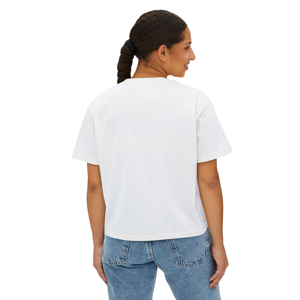 Boss Babe Boxy Tee — "Fearless & Focused" Graphic Cropped T‑Shirt