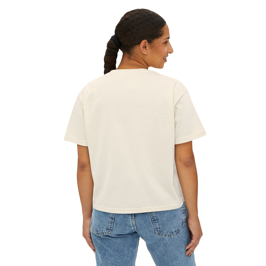 Boss Babe Boxy Tee — "Fearless & Focused" Graphic Cropped T‑Shirt
