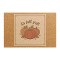 Fall Y'all Doormat — Rustic Pumpkin Autumn Welcome Mat
