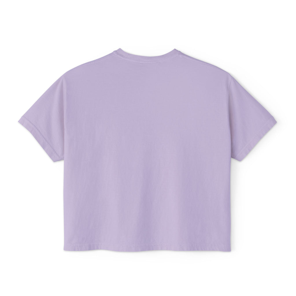 Boss Babe Boxy Tee — "Fearless & Focused" Graphic Cropped T‑Shirt