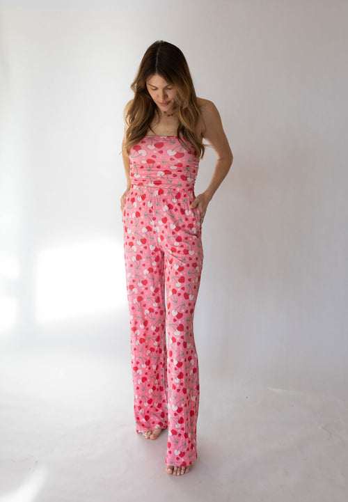 'Cool Mom' Women's Cherry Hearts Set