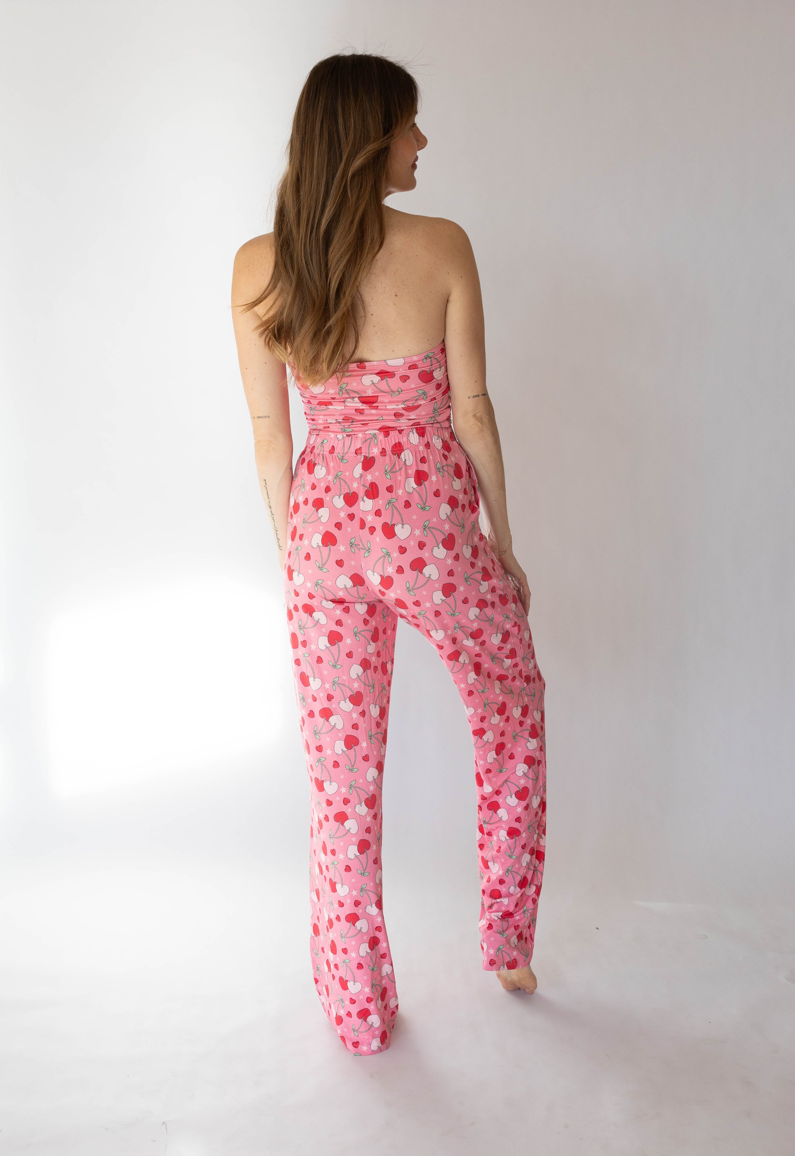 'Cool Mom' Women's Cherry Hearts Set