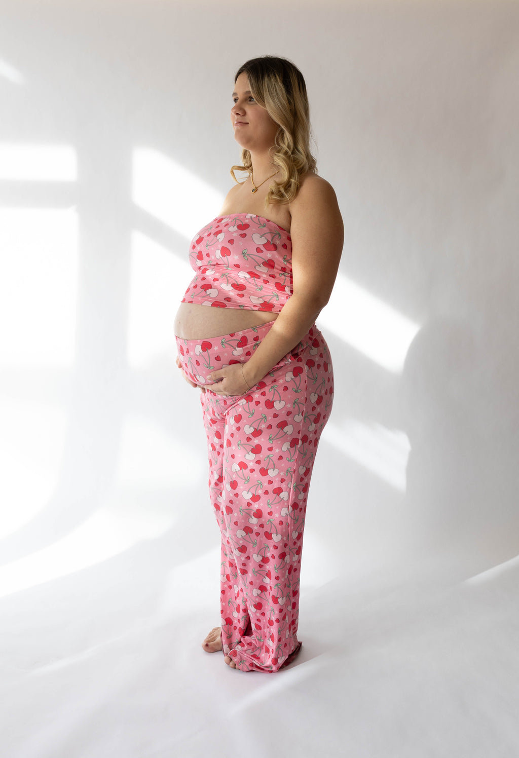 'Cool Mom' Women's Cherry Hearts Set