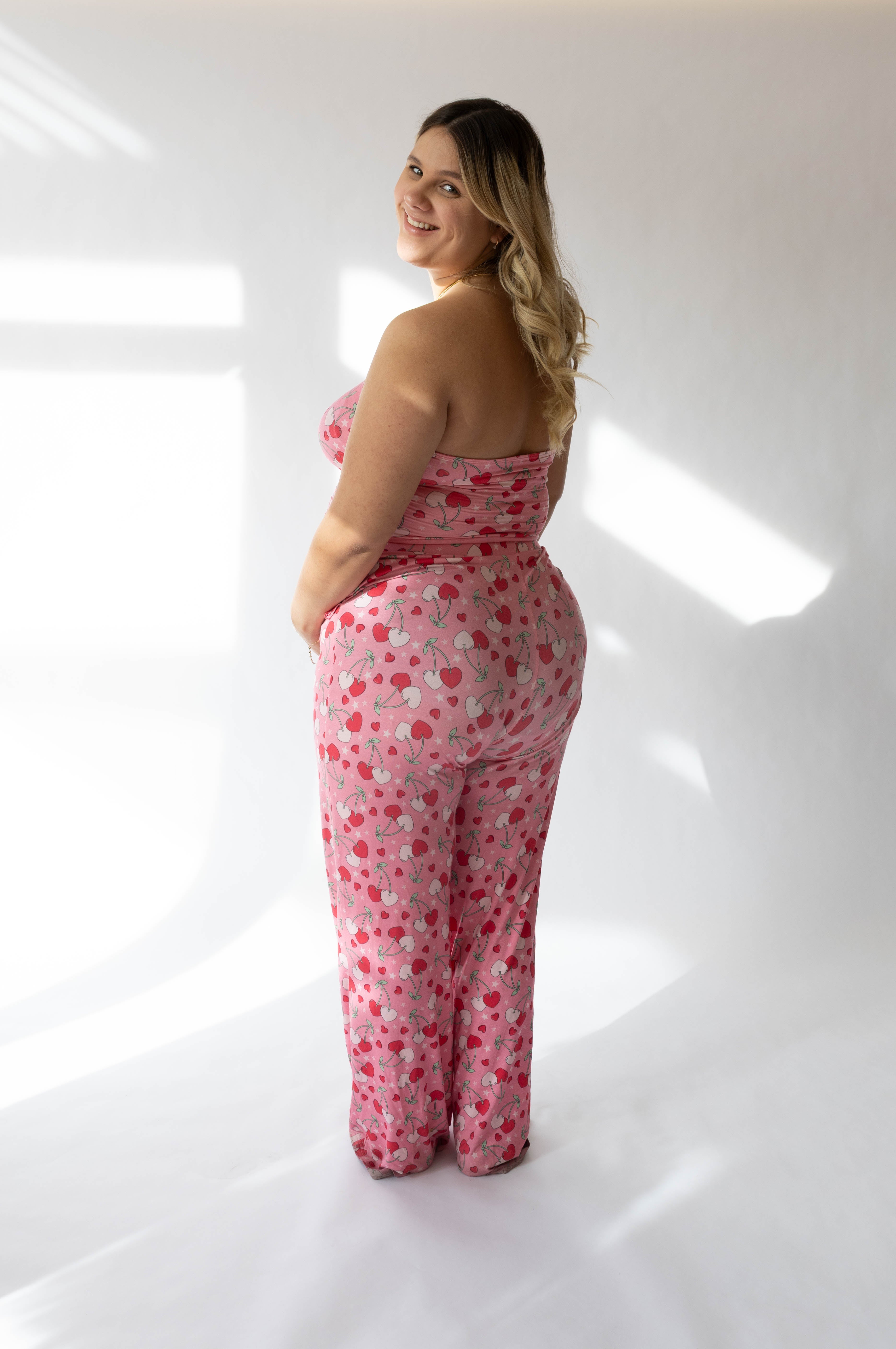 'Cool Mom' Women's Cherry Hearts Set