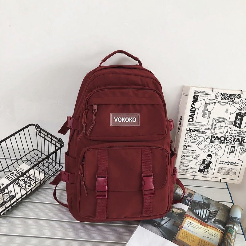 Campus Large Capacity Fashion Men's Backpack Ins New Trendy Small Canvas Mini Backpack For Women And Girls Anti-theft Shoulder Bag And School Bag For Teenager Girls