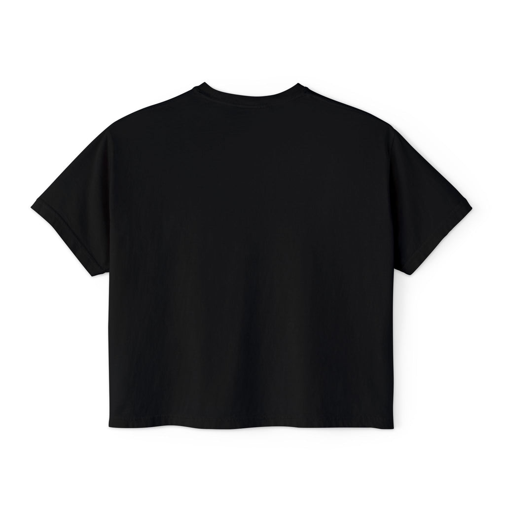 Boss Babe Boxy Tee — "Fearless & Focused" Graphic Cropped T‑Shirt