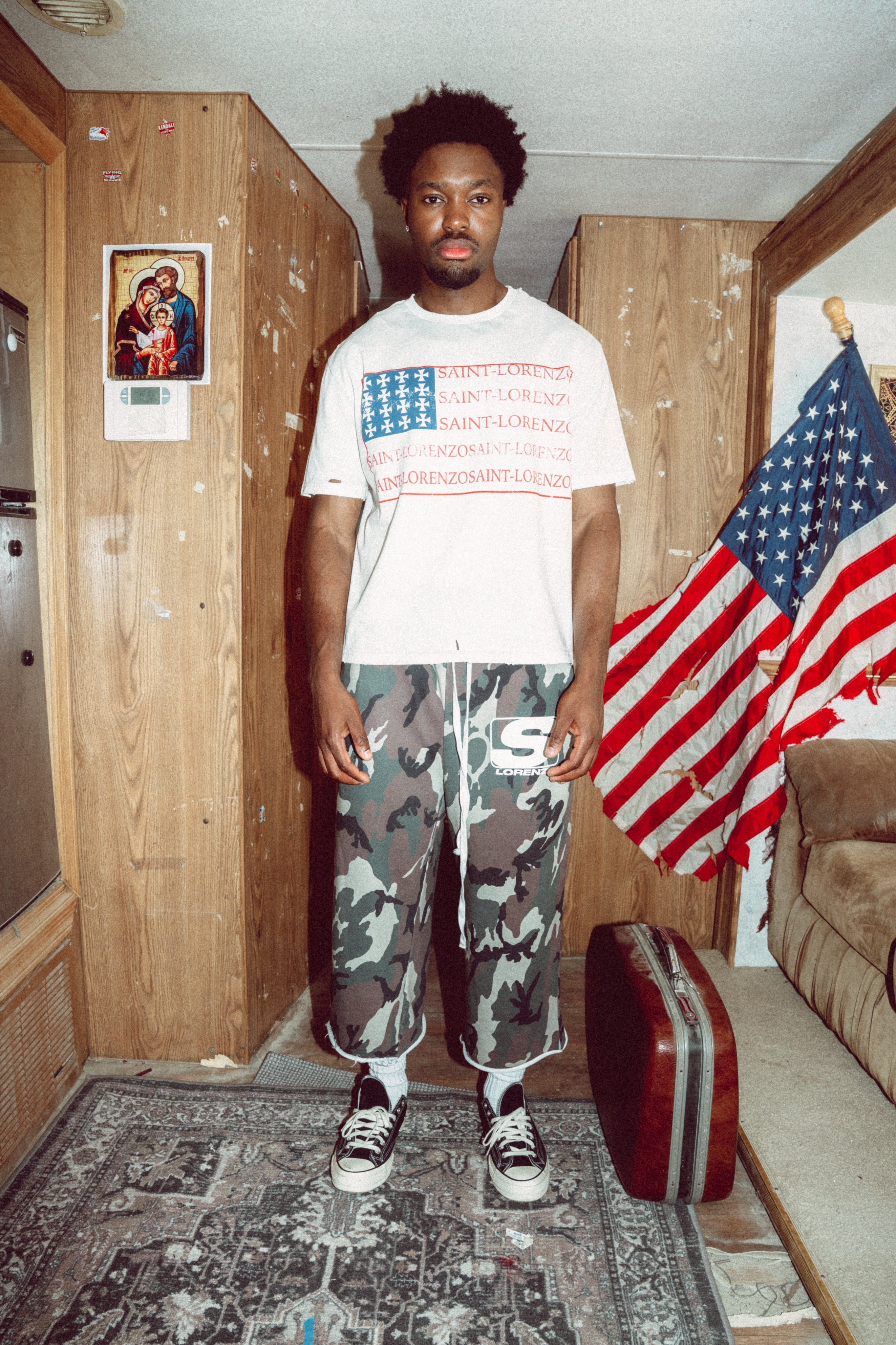 CAMO 3/4 SHORTS
