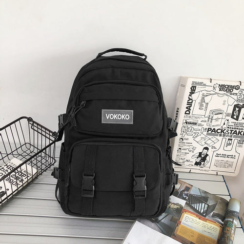 Campus Large Capacity Fashion Men's Backpack Ins New Trendy Small Canvas Mini Backpack For Women And Girls Anti-theft Shoulder Bag And School Bag For Teenager Girls