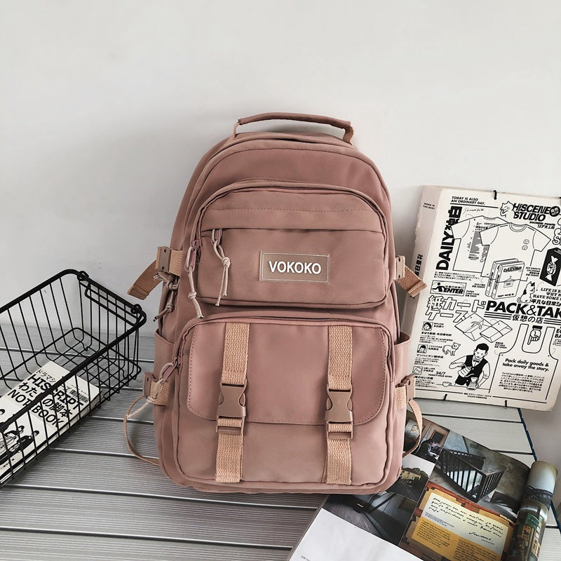 Campus Large Capacity Fashion Men's Backpack Ins New Trendy Small Canvas Mini Backpack For Women And Girls Anti-theft Shoulder Bag And School Bag For Teenager Girls