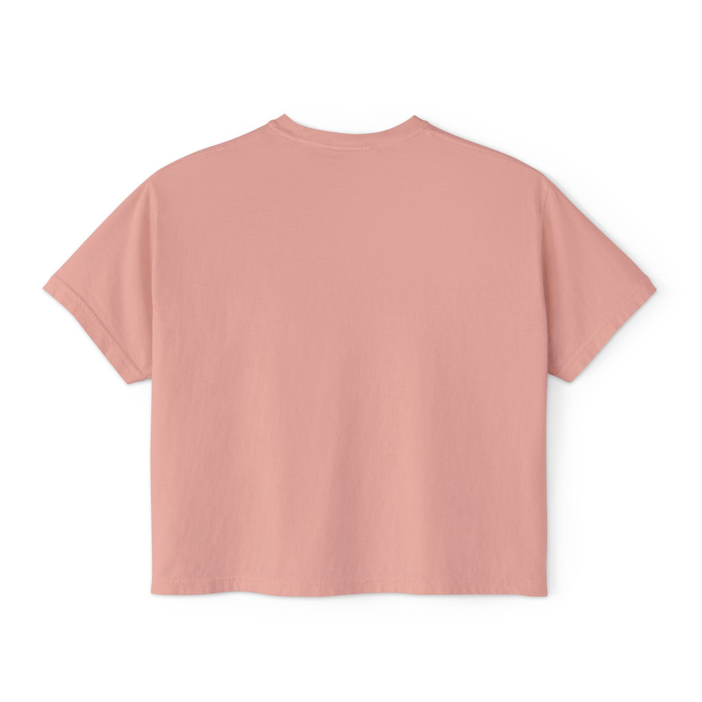 Boss Babe Boxy Tee — "Fearless & Focused" Graphic Cropped T‑Shirt