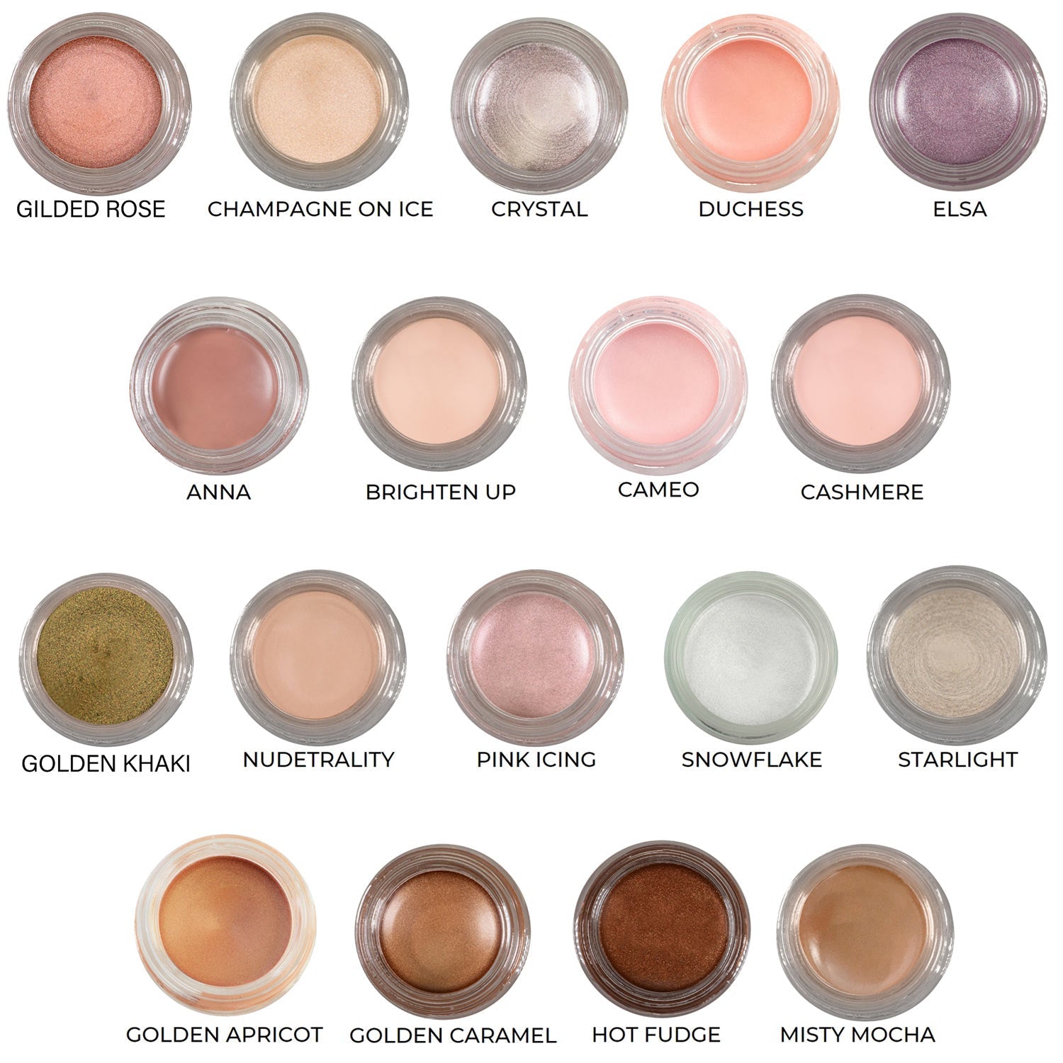 Gilded Rose Any Wear Creme - A Waterproof Multi-tasking creme to powder product for eyes, cheeks & lips. Can be worn anywhere