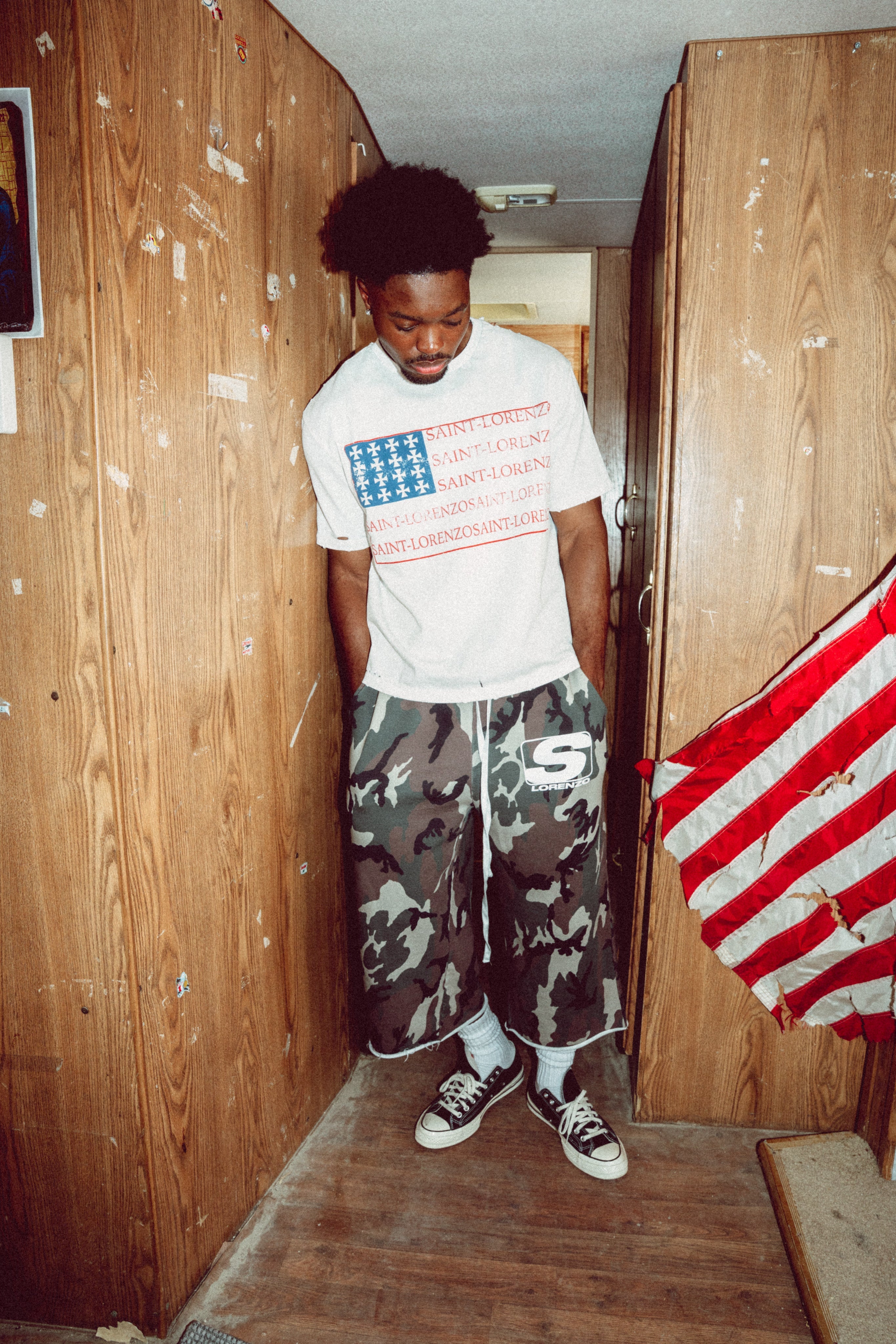 CAMO 3/4 SHORTS