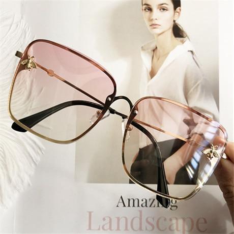 Popular brand  Oversize Square Sunglasses For Women and Ladies  Luxury Driving Superstar  Designer Sunglasses With Shades and Gradient Glasses With  UV400 Protection