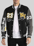 New York Art Letter 23 Print Man Veste Sport Loose Clothing Autumn Winter Baseball Jersey Warm Trendy Jacket Fashion Street Top