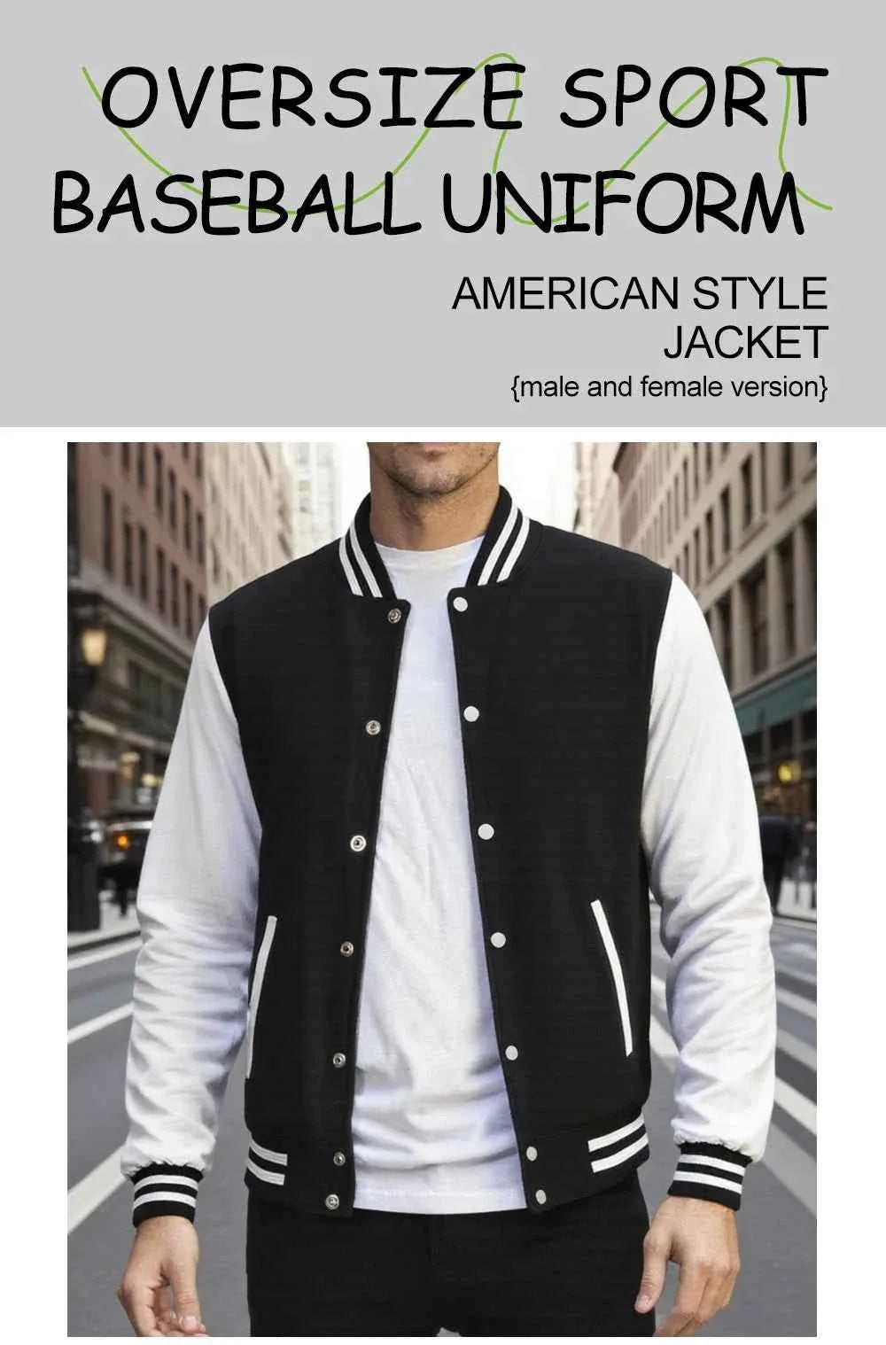 New York Art Letter 23 Print Man Veste Sport Loose Clothing Autumn Winter Baseball Jersey Warm Trendy Jacket Fashion Street Top