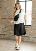 Kenedi Black Athletic Sport Skirt